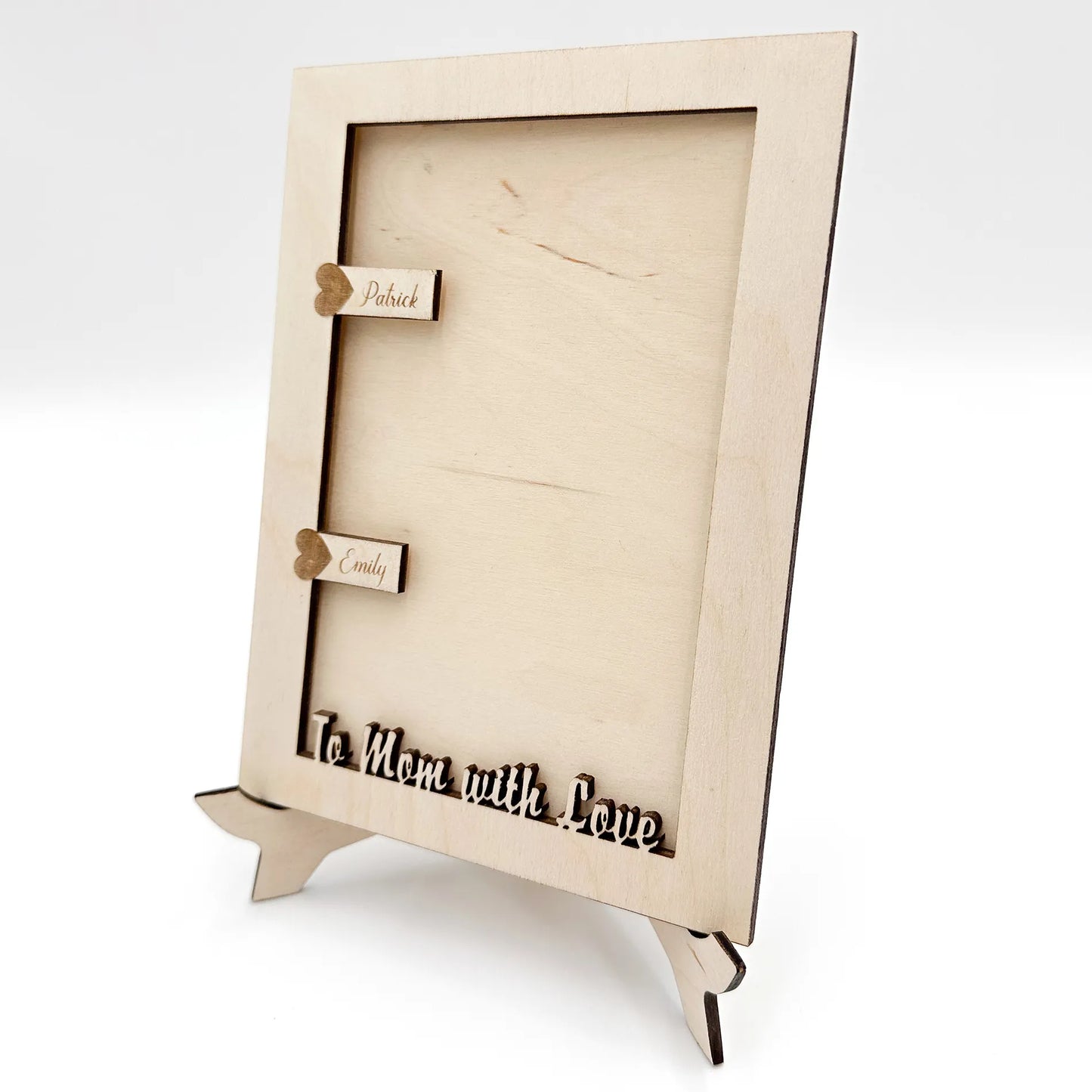 Wooden Engraved Photo Frame - Mother's Love