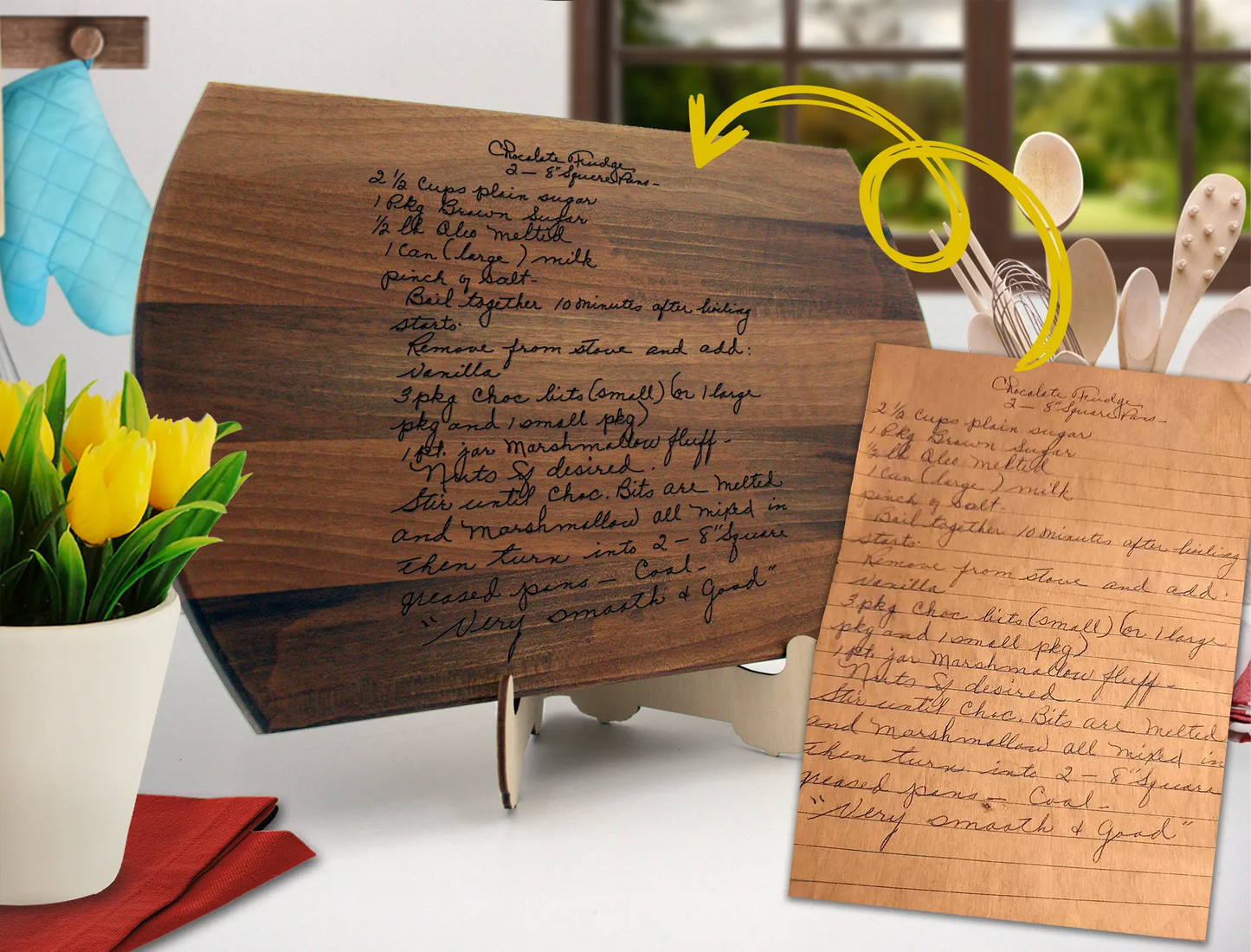 Favorite Handwritten Recipe Cutting Board