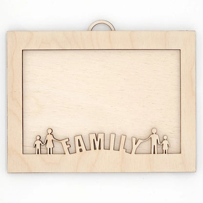 Wooden Engraved Photo Frame - Mother's Love